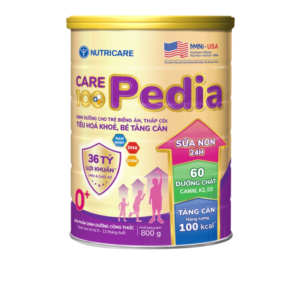 CARE 100 PEDIA 0+ 800g 0-12 tháng
