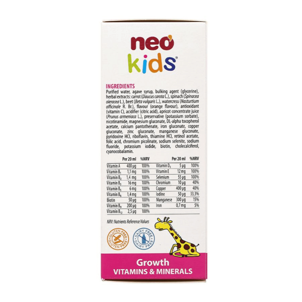 Neo Kids Growth - Phát triển chiều cao, tăng cường đề kháng cho trẻ 150ml - Ảnh 3