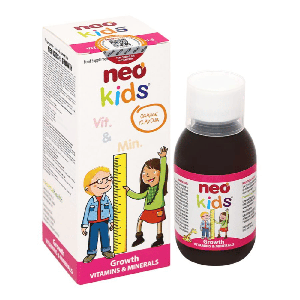 Neo Kids Growth - Phát triển chiều cao, tăng cường đề kháng cho trẻ 150ml
