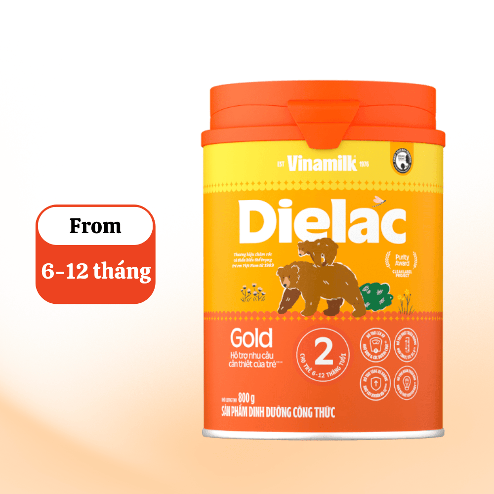 Dielac Gold 2 (6-12 tháng) 800g