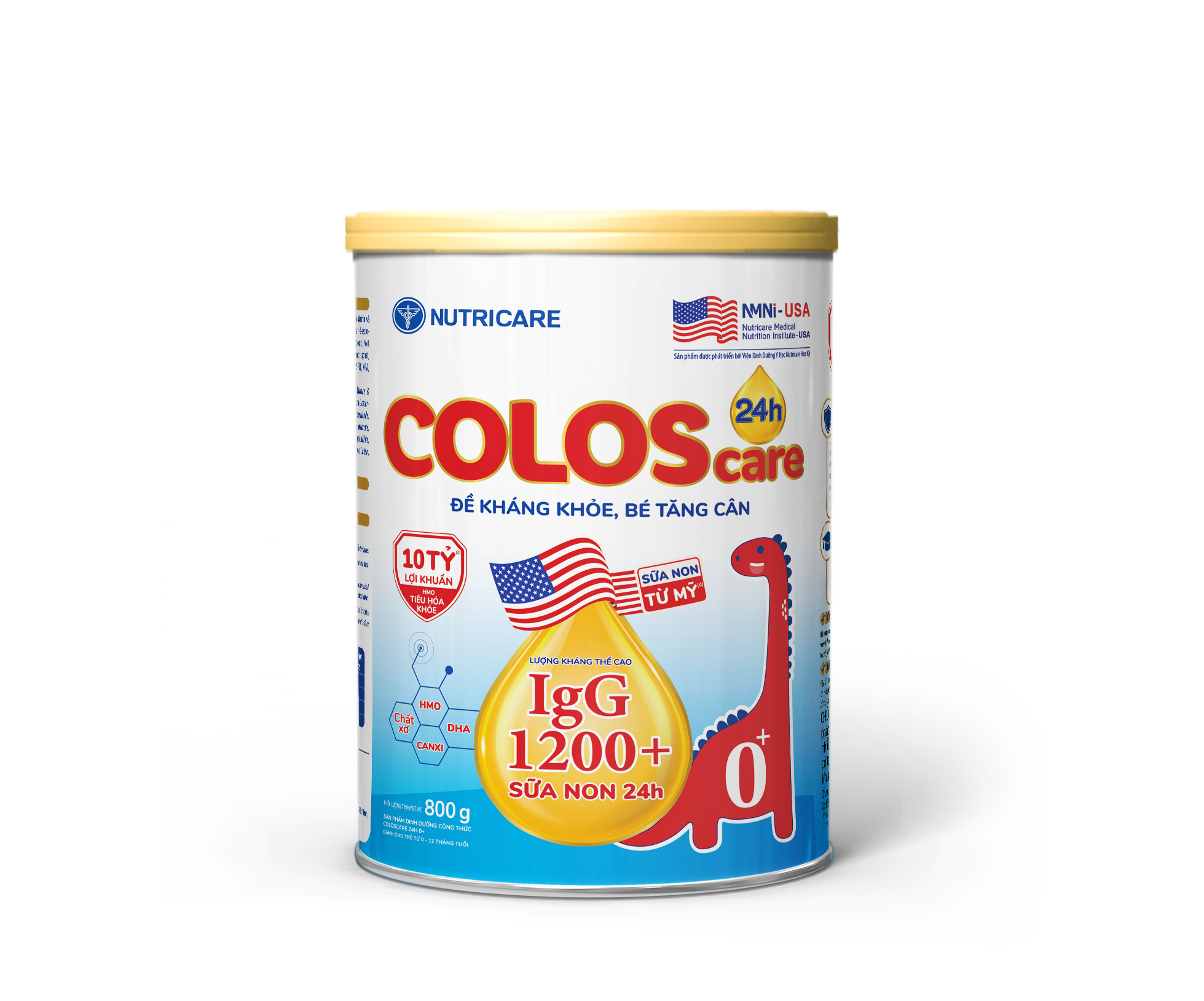 Sữa bột Nutricare ColosCare 24h 0+ 800g