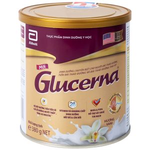 Sữa Bột Glucerna Hương Vani Cho Người Đái Tháo Đường Lon 380g