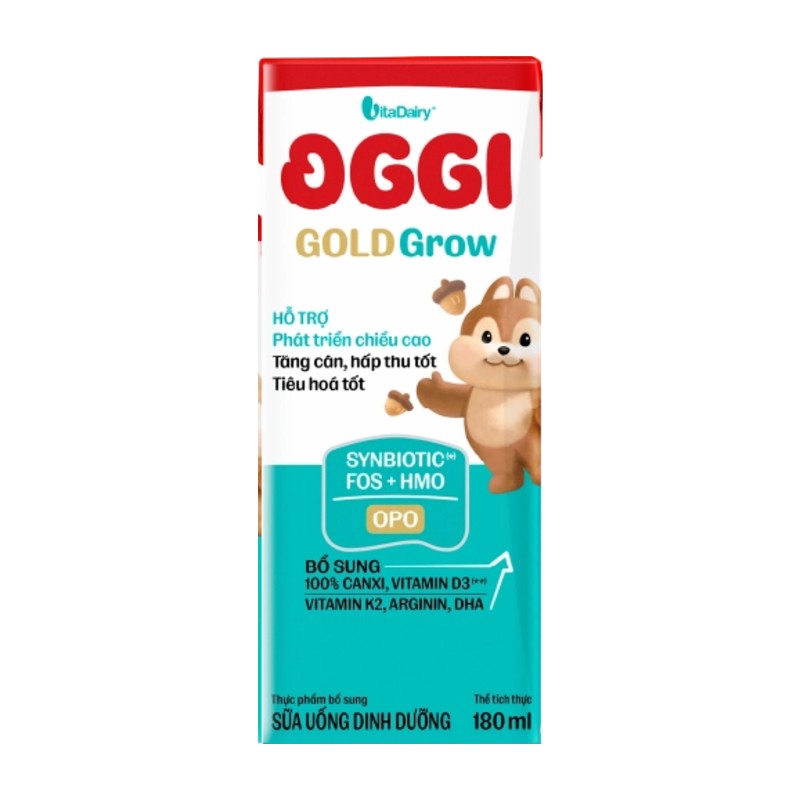 Sữa pha sẵn Oggi Gold Grow 180ml