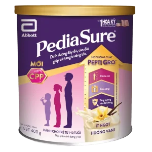 Sữa Bột Pediasure Hương Vani (1-10 tuổi) Lon 400g